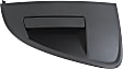 Rear, Driver Side Textured Black Exterior Door Handle, Without Key Hole