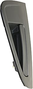 Rear, Passenger Side Textured Black Exterior Door Handle, Without Key Hole