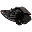 Passenger Side Tail Light, with Bulb, Halogen, Clear and Red Lens, Sedan