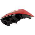 Passenger Side Tail Light, with Bulb, Halogen, Clear and Red Lens, Sedan