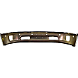 Front, Lower Bumper, Chrome, Steel, 2-Piece Bumper Type; with Fog Light and Parking Aid Sensor Holes