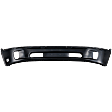 2014-2018 Ram 1500 - Front, Lower Bumper, Black, Steel; 2-Piece Bumper Type; With Fog Light Holes, Without Parking Aid Sensor Holes