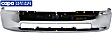Front Bumper, Chrome, Without Mounting Brackets, CAPA CERTIFIED