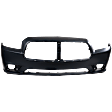 2013 Dodge Charger Pursuit - Front Primed Bumper Cover, For Models With Adaptive Cruise Control, CAPA Certified