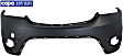 Front Primed Bumper Cover, With Fog Light Holes, Without Headlight Washer and Parking Aid Sensor Holes, 2-Piece Design, Type 2, CAPA Certified