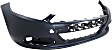 2013-2016 Dodge Dart - Front Primed Bumper Cover, With Fog Light Holes, Without Parking Aid Sensor Holes