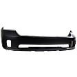 Front Bumper Cover, Primed, 1-Piece Bumper Type; with Fog Light Holes, without Parking Aid Sensor and Tow Hook Holes