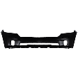 Front Bumper Cover, Primed, 1-Piece Bumper Type; with Fog Light Holes, without Parking Aid Sensor and Tow Hook Holes