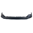 Front, Upper Bumper Cover Primed, 2-Piece Bumper Type, CAPA CERTIFIED