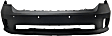 Front Bumper Cover Primed; 1-Piece Bumper Type with Ram Logo, with Fog Light and Parking Aid Sensor Holes, CAPA CERTIFIED
