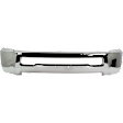 Front Bumper, Chrome, Without Mounting Brackets, Without Fog Light Holes