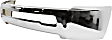 Front Bumper, Chrome, Without Mounting Brackets, Without Fog Light Holes