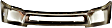 Front Bumper, Chrome, Without Mounting Brackets, Without Fog Light Holes