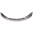 Front Bumper, Chrome, Without Mounting Brackets, Without Fog Light Holes