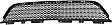Front Bumper Grille, Textured Gray CAPA Certified