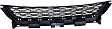 Front Bumper Grille, Textured Gray