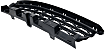 Front Bumper Grille, Textured Gray CAPA Certified