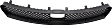 Front Bumper Grille, Textured Black CAPA Certified