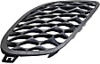Front, Passenger Side Fog Light Cover, Textured Black