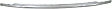 2017 Dodge Durango - Front, Center Bumper Trim, Chrome, CAPA Certified