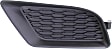 Front, Driver Side Fog Light Cover, Black