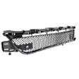 Upper Grille Assembly, Textured Black Shell and Insert, CAPA CERTIFIED