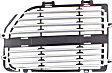 Driver Side Upper Grille Assembly, Silver, Grille Insert