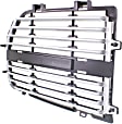 Driver Side Upper Grille Assembly, Silver, Grille Insert