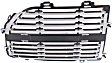 Driver Side Upper Grille Assembly, Silver, Grille Insert