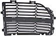 Driver Side Upper Grille Assembly, Silver, Grille Insert