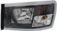 Driver Side Headlight, with Bulb, Halogen, Clear Lens, Black Interior, CAPA Certified