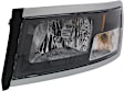 Driver Side Headlight, with Bulb, Halogen, Clear Lens, Black Interior, CAPA Certified