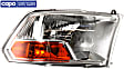 Passenger Side Headlight, with Bulb, Halogen, without Quad Lamps, (3500 To 7-23-12), CAPA Certified