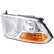 2009-2010 Dodge Ram 1500 - Driver Side Headlight, with Bulb, Halogen, without Quad Lamps, (3500 To 7-23-12)