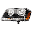 Driver Side Halogen Headlight, With bulb(s), OE Replacement