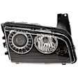 Passenger Side Headlight, without Bulb, HID/Xenon, Clear Lens, without HID Ballast, with Black Interior