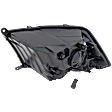 Passenger Side Headlight, with Bulb, Halogen, with Quad Lamps