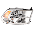 Passenger Side Headlight, with Bulb, Halogen, with Quad Lamps, CAPA Certified