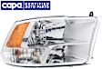 Passenger Side Headlight, with Bulb, Halogen, with Quad Lamps, CAPA Certified
