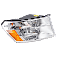 Driver Side Headlight, with Bulb, Halogen, with Quad Lamps, CAPA Certified