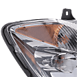 Passenger Side Headlight, with Bulb, Halogen, Clear Lens, Base Model