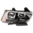 Passenger Side Headlight, with Bulb, Halogen, Clear Lens, CAPA Certified