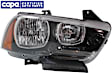 Passenger Side Headlight, with Bulb, Halogen, Clear Lens, CAPA Certified