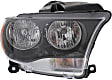 Passenger Side Headlight, with Bulb, Halogen, Black Interior, CAPA Certified