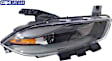 2013-2016 Dodge Dart - Passenger Side Headlight, with Bulb(s), Halogen, Black Interior, CAPA Certified