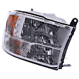 2017 Ram 1500 Tradesman 6 Cyl 3.6L - Passenger Side Halogen Headlight, With bulb(s), For Models with Quad Lights, Without Daytime Running Lights, OE Replacement