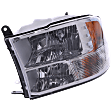 Driver Side Headlight, with Bulb, Halogen, Clear Lens, Chrome Interior, Reflector Type
