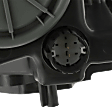 2013-2016 Dodge Dart - Driver Side Headlight, with Bulb(s), Halogen, Chrome Interior
