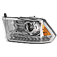 Driver Side Headlight, with Bulb, Halogen, Projector, with LED Turn/Running Light, Chrome Interior