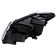 Passenger Side Headlight, with Bulb, Halogen, Clear Lens, Black Interior
